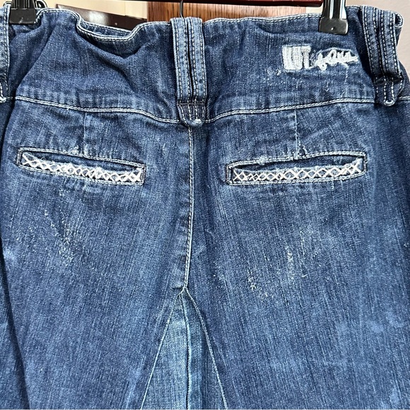 Kut from the Kloth Blue High-Low Denim Skirt - Picture 6 of 11